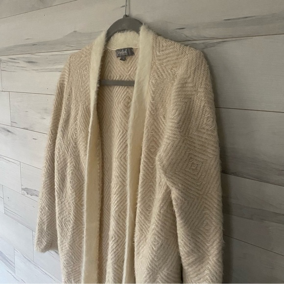 MARLED aztec fluffy eyelash cardigan sweater medium - Picture 2 of 5